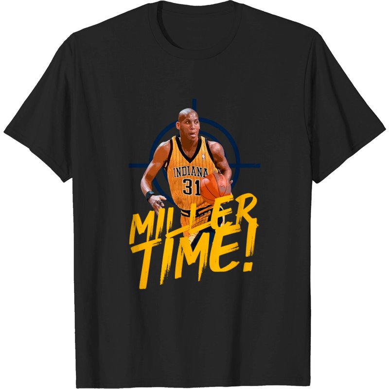 T-shirt Miller Time Reggie Miller pour hommes