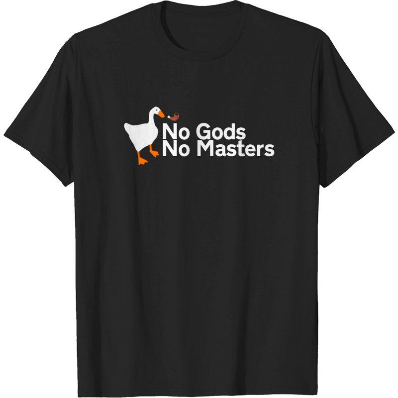 No Gods No Masters T-shirt pour hommes Untitled Goose Game — T-shirts pour hommes