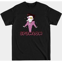 T-shirt noir Deltarune Spamton pour hommes