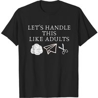 T-shirt pour hommes Rock Paper Scissors en noir — T-shirts pour hommes