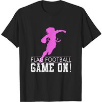 T-shirt pour hommes 'Girls Flag Football Game On' - Noir