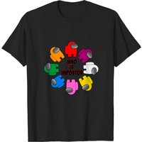 Among Us Who Is? Men's T-Shirt — Mens T Shirts