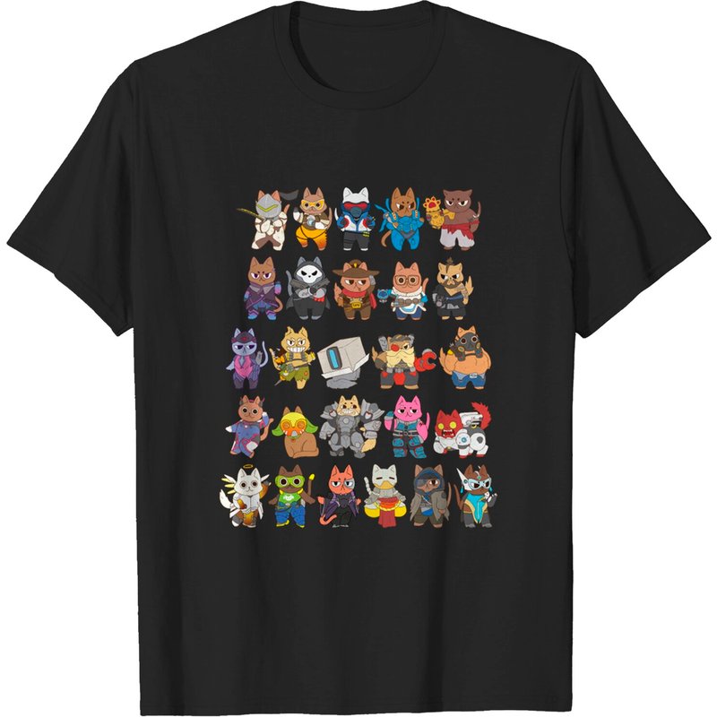 T-shirt pour hommes Overwatch Cats