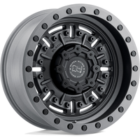 Black Rhino Abrams Matte Gunmetal Wheels 20x9.5 6x139.7 Bolt Pattern