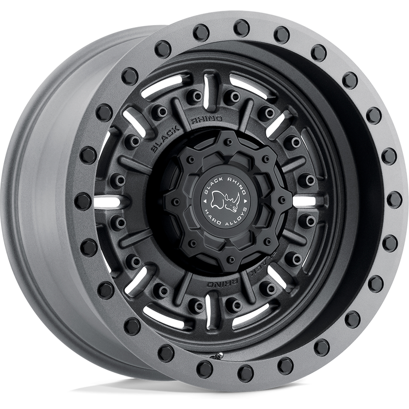 Black Rhino Abrams Matte Gunmetal Wheels 20x9.5 6x139.7 Bolt Pattern — Wheels & Rims