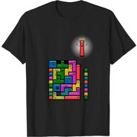 T-shirt Tetris Excitement pour hommes - Noir — T-shirts pour hommes