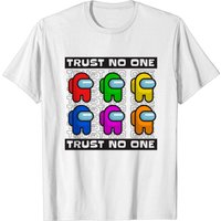 T-shirt pour hommes Among Us Characters Trust No One — T-shirts pour hommes