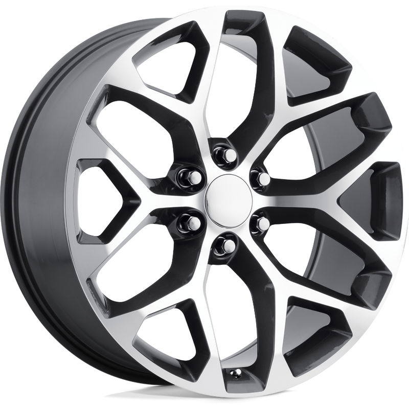 Performance Replicas PR176 Gunmetal Machined Wheels - 22x9 - 6x139.7 — Wheels & Rims