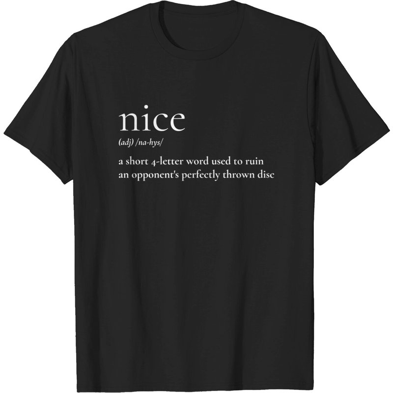 T-shirt Noir pour Hommes Nice Disc Golf — T-shirts pour hommes