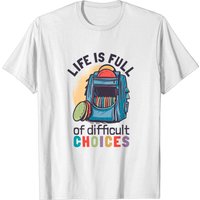 T-shirt Disc Golf Life Full Of Difficult Choices pour hommes — T-shirts pour hommes