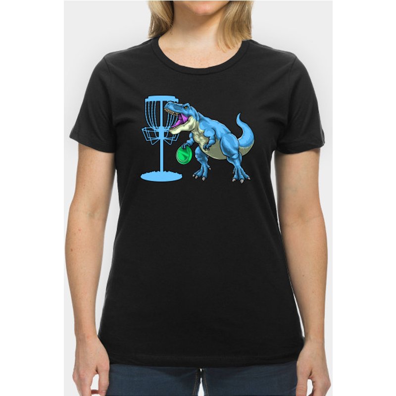 T-shirt pour hommes avec design de dinosaure en disc golf — T-shirts pour hommes