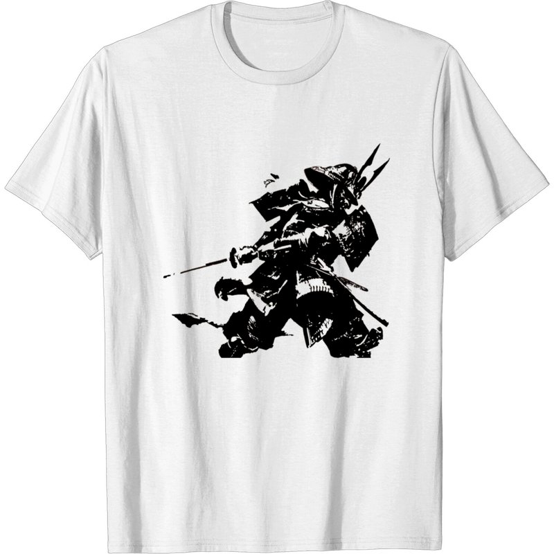 T-shirt Samurai Noir Ghost of Tsushima pour Hommes — T-shirts pour hommes