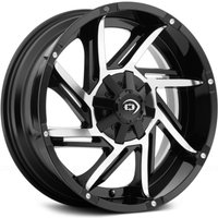 Vision Off Road 422 Prowler Gloss Black Machined Face Wheels 20x9
