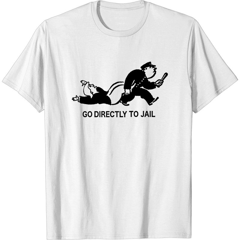 Go Directly To Jail Monopoly T-Shirt for Men