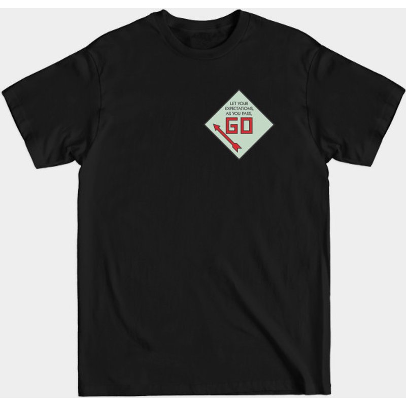 T-shirt pour hommes Pass Go - Monopoly en noir — T-shirts pour hommes