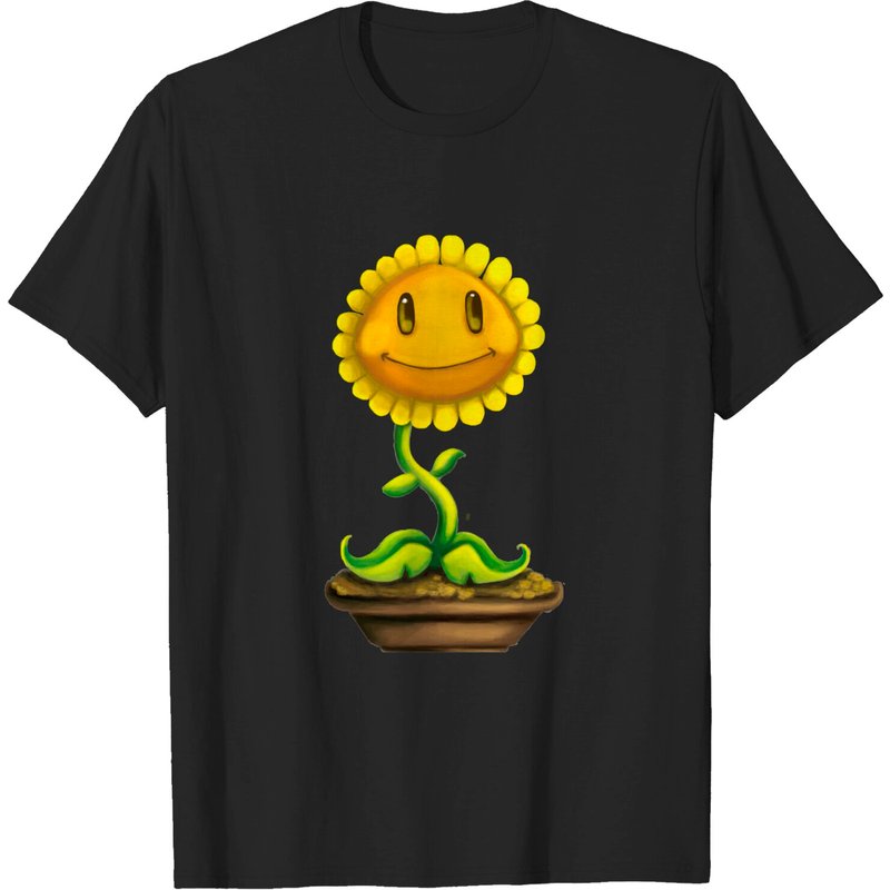 T-shirt pour hommes Plants Vs Zombies Tournesol Peashooter — T-shirts pour hommes