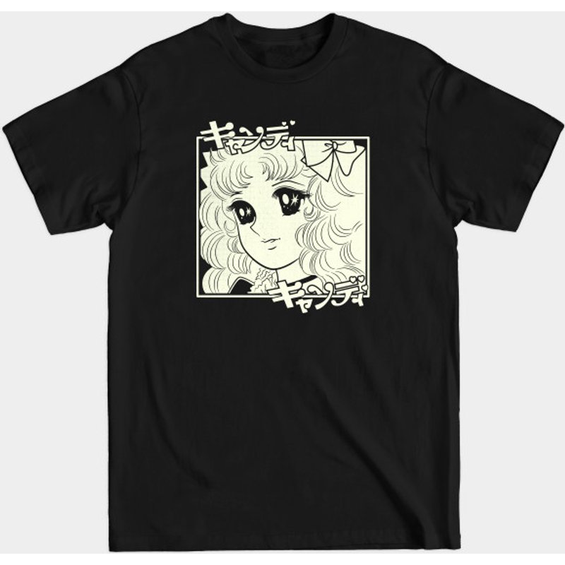 Candy Candy Men's Black T-Shirt