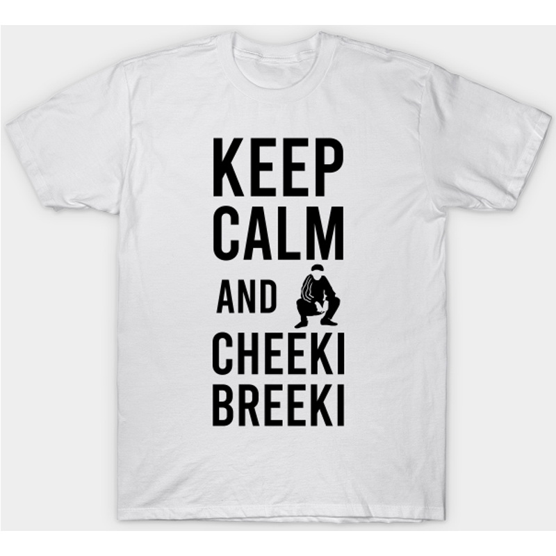T-shirt pour hommes Cheeki Breeki - Design Keep Calm — T-shirts pour hommes