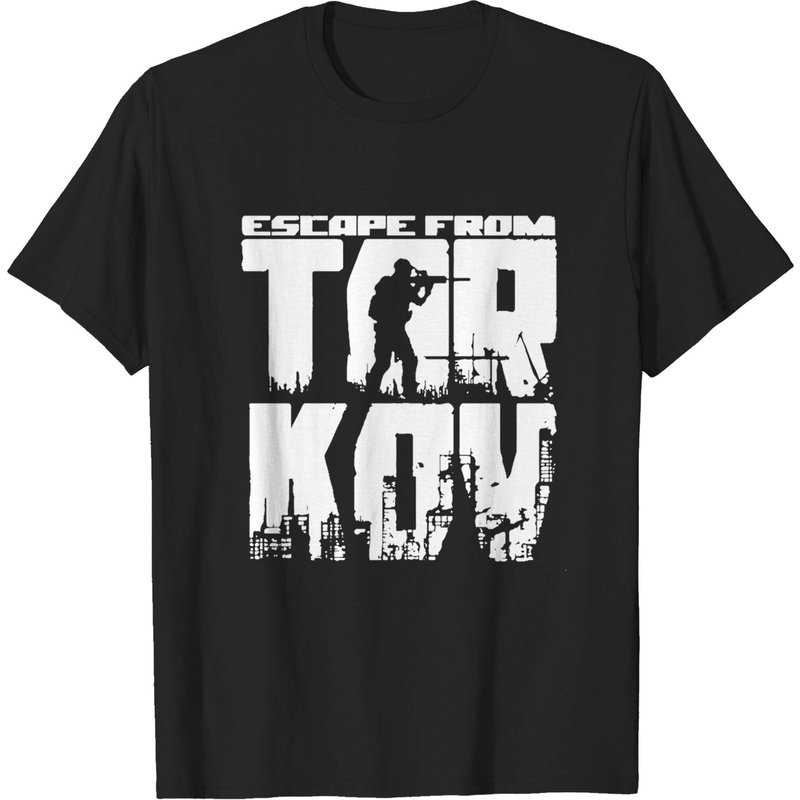 T-shirt TAR-KOV WHITE Escape From Tarkov pour hommes — T-shirts pour hommes