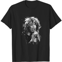 T-shirt Turner B/W - Tina Turner pour hommes en noir — T-shirts pour hommes