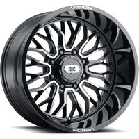 Roue Vision Off Road 402 Riot Noir Brillant Usiné - 22x12 — Roues et jantes