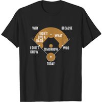 Who's On First Baseball Humor T-Shirt for Men