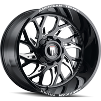 Jantes American Truxx AT1913 Destiny Moulées Noires Brillantes 20x10