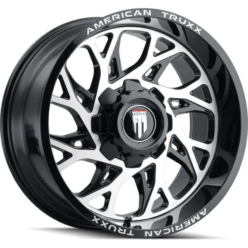 Jantes American Truxx AT1913 Destiny Noir Brillant Usiné 20x10 — Roues et jantes