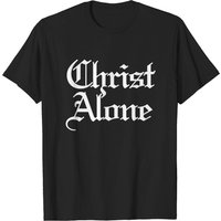 Christ Alone - T-shirt pour hommes Christ en noir — T-shirts pour hommes