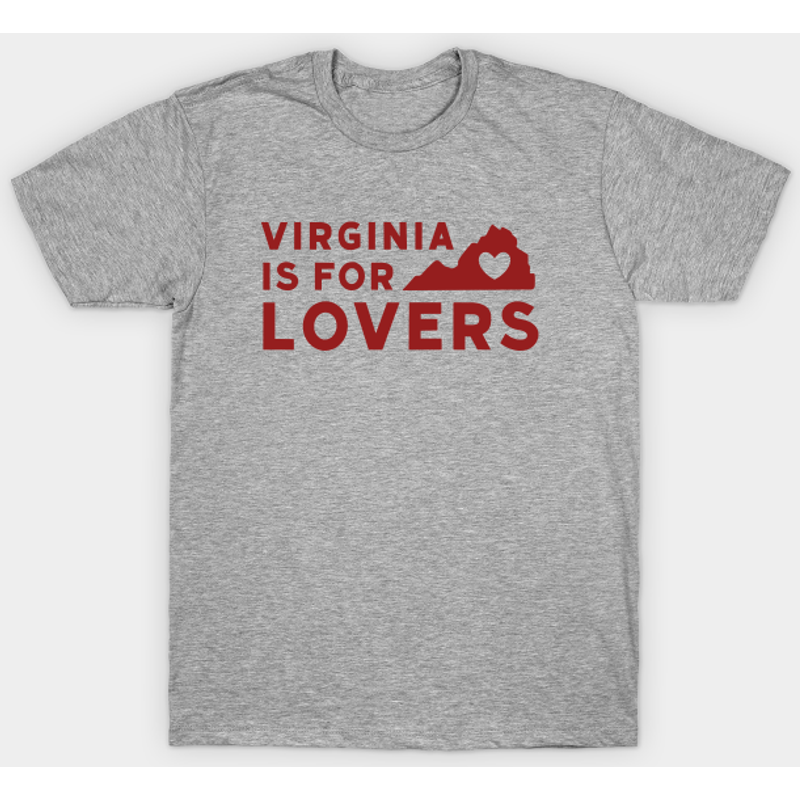 T-shirt pour hommes Virginia Is For Lovers en noir — T-shirts pour hommes