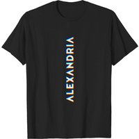 T-shirt pour hommes Alexandria Virginia CMYK Glitch Type — T-shirts pour hommes