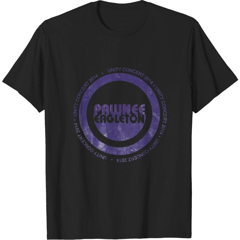 Pawnee Eagleton Unity Concert 2014 - Parks And Rec T-Shirt — Mens T Shirts