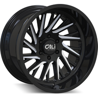 Roues Cali Off Road 9114 Purge Milled Noir Brillant - 20x10 - 6x135