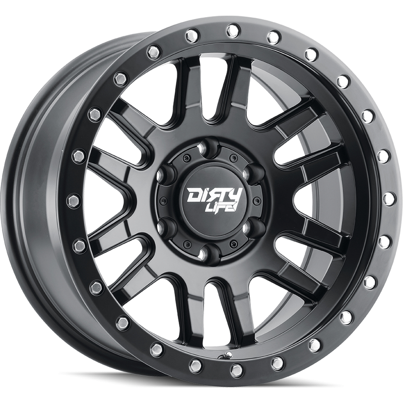Roues Dirty Life 9309 Canyon PRO Satin Black - 17x9 - 5x127 -12 Offset — Roues et jantes