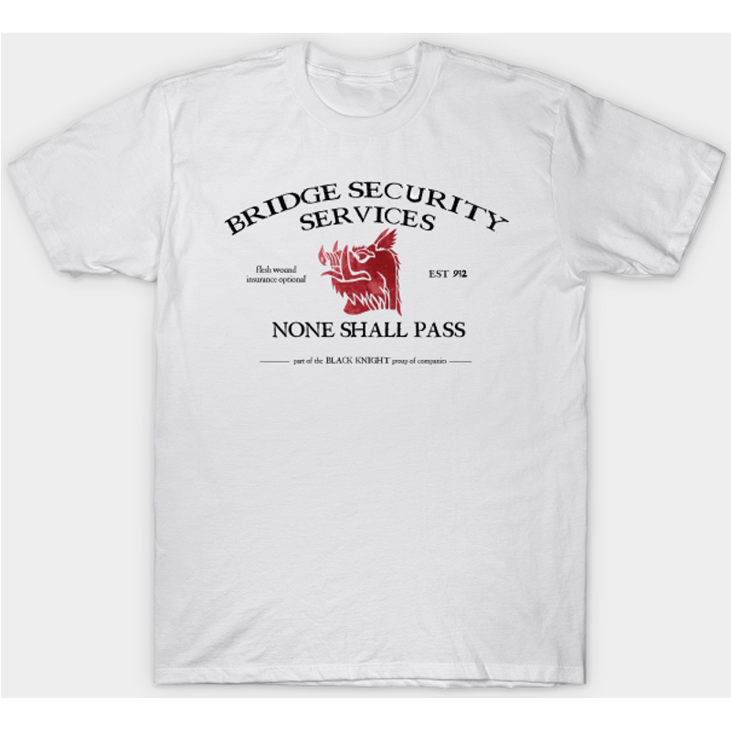 The Black Knight - Bridge Security - Flying Circus T-Shirt for Men — Mens T Shirts