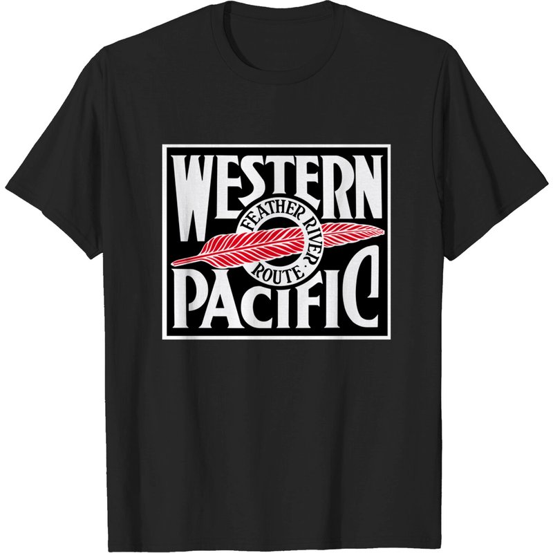 T-shirt pour hommes avec logo du Western Pacific Railroad — T-shirts pour hommes