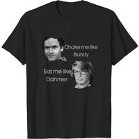 T-shirt pour hommes Ted Bundy et Dahmer en noir