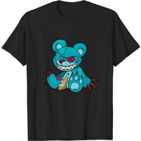 T-shirt pour hommes Evil Teddy Bear - Noir