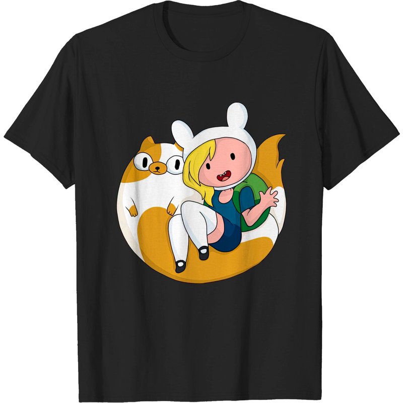 T-shirt pour hommes Fionna And Cake en noir — T-shirts pour hommes