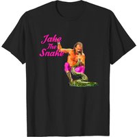T-shirt noir pour hommes Jake The Snake — T-shirts pour hommes