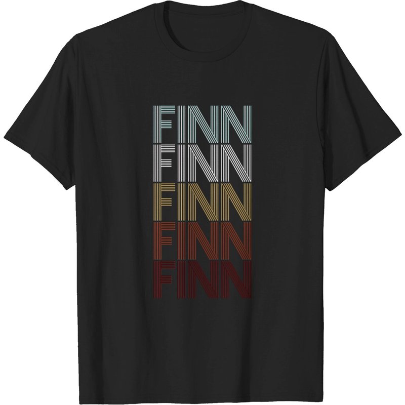 T-shirt Noir pour Hommes Finn