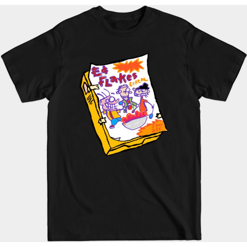 Ed Flakes - Ed Edd N Eddy Men's T-Shirt in Black