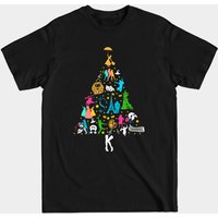 T-shirt Ugly Broadway Christmas Tree pour hommes - Noir — T-shirts pour hommes