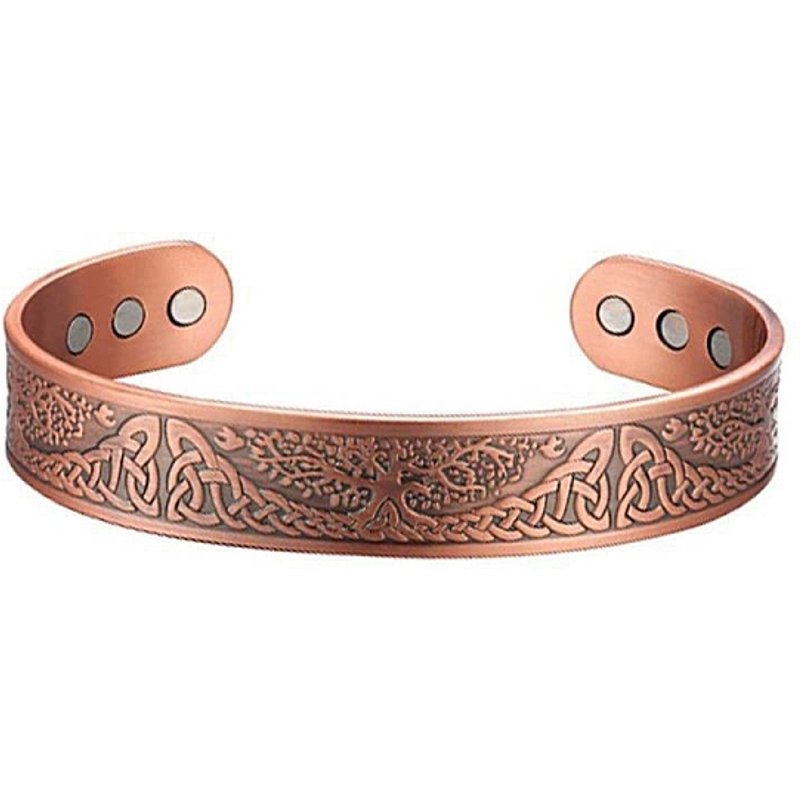 Alloy Magnetic Cuff Bangle for Women and Men - Tree Design — Bracelet Women