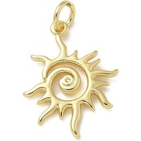 Pendentifs Soleil Rack Plating - Pendentifs en laiton plaqué or 18K — Breloques et pendentifs