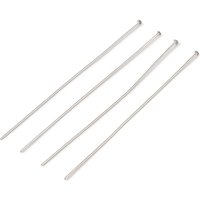 304 Stainless Steel Flat Head Pins, 60mm Long, 0.7mm Thick