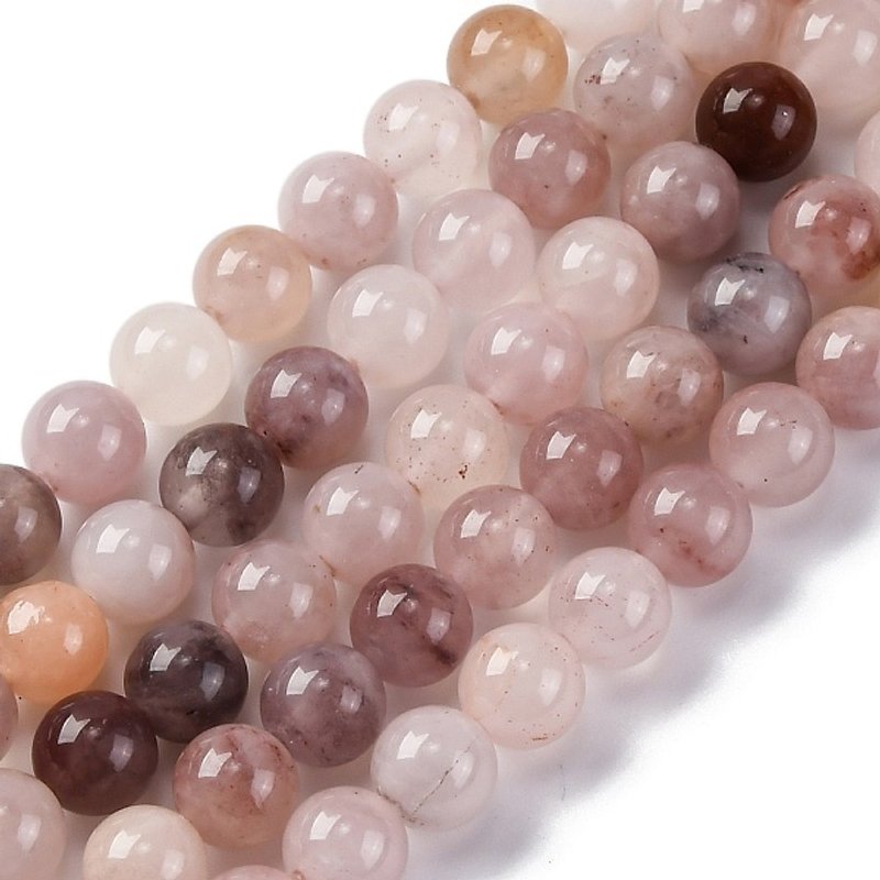 Natural Quartz Beads Strands, Round 6mm, 1.2mm Hole, 53pcs — Jewelry Beads