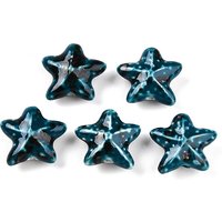 Perles en porcelaine faites à la main en forme d'étoile de mer — Perles à bijoux