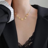 Collier Chaîne à Maillons en Acier Inoxydable 316 pour Femmes — Collier pendentif