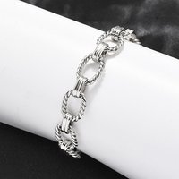 304 Stainless Steel Oval Link Chain Bracelet for Women, 7-1/8 inch